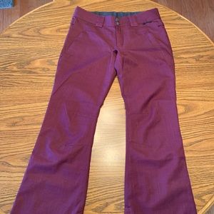 DC Snowboard pants, purple, size medium. EUC